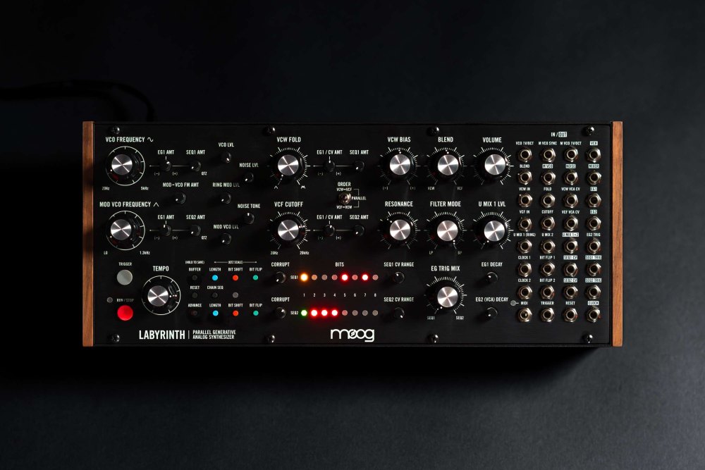 Moog Music Labyrinth a Parallel Generative Analog Synthesizer